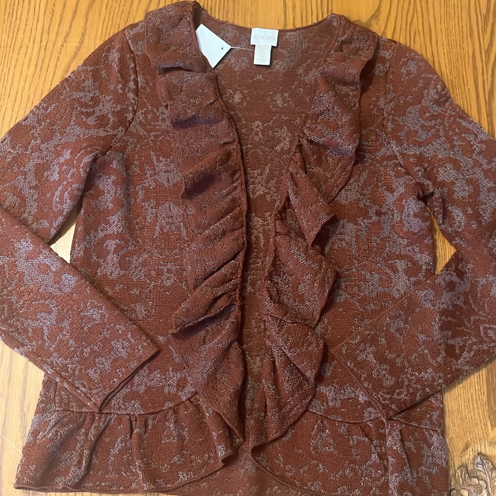 Beautiful Chicos Ruffled Jacket - Picture 5 of 5